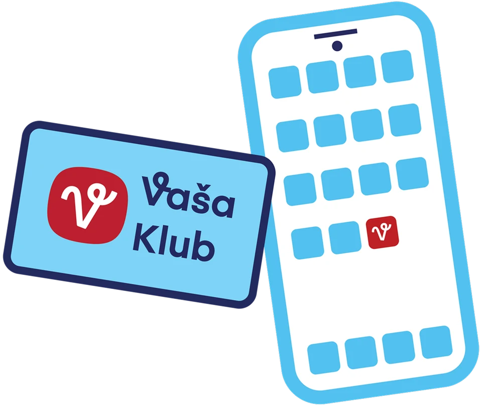 Klubová karta Vaša Klub a mobilná aplikácia