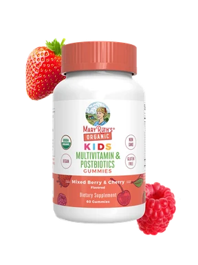 MaryRuth's KIDS Multivitamin & Probiotics organické gumíky s príchuťou lesného ovocia, 60 ks
